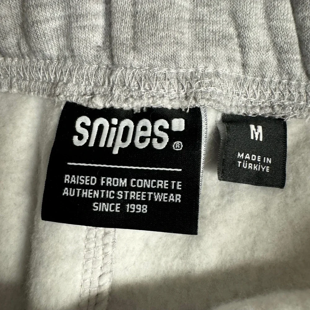 Snipes Mens Heather Gray Fleece Sweat Shorts Size Medium Streetwear Drawstring